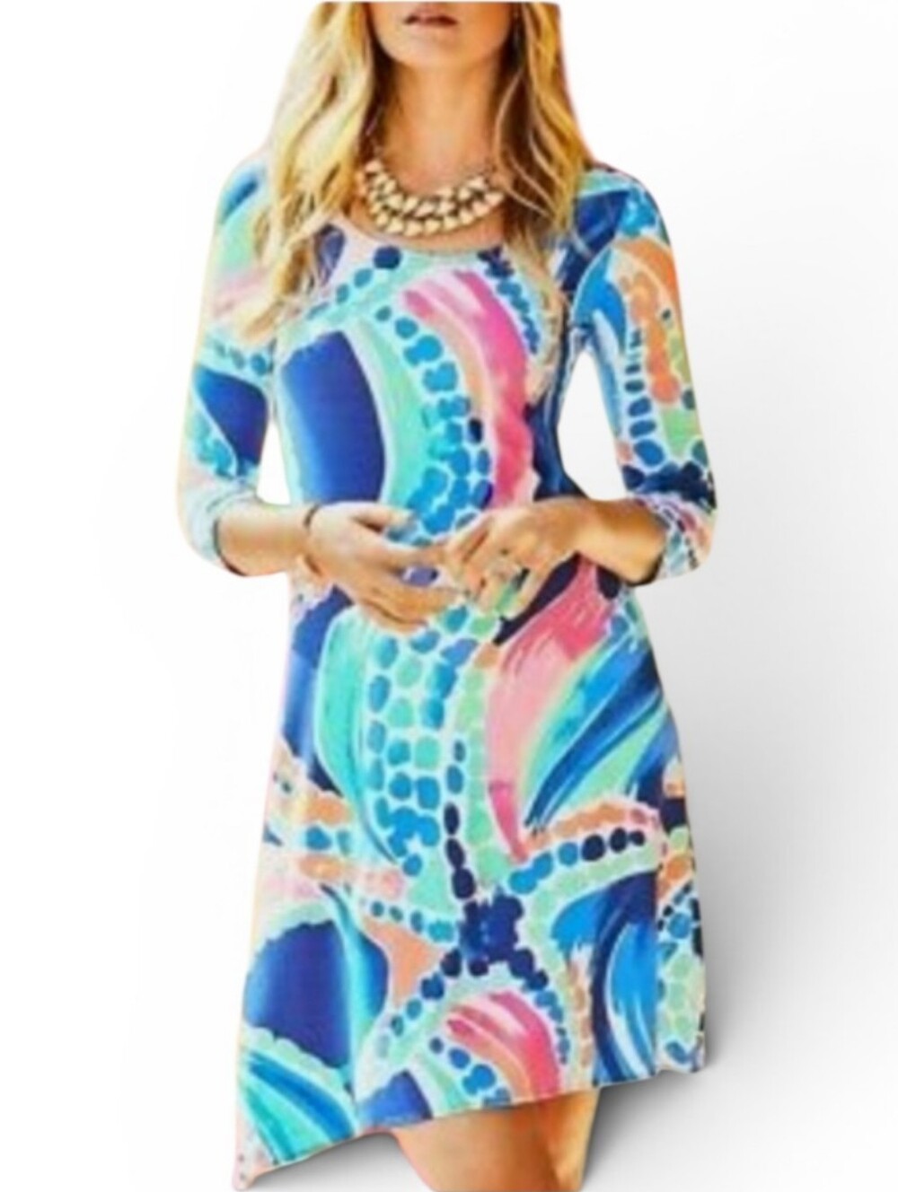 LILLY PULITZER Ariana ocean jewels print dress. Size XXS